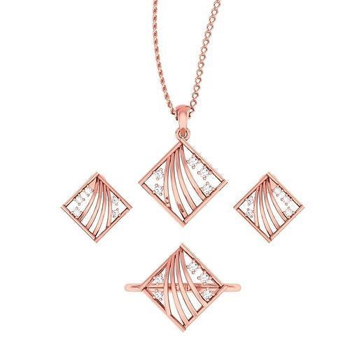 Light weight ring earrings pendant set 3dm stl 4 renders model  3D print model