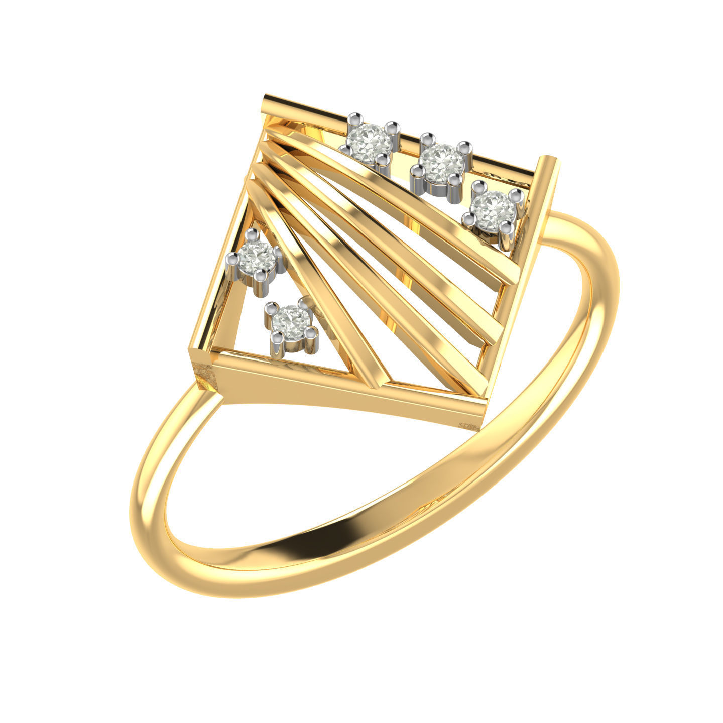 Light weight ring earrings pendant set 3dm stl 4 renders model 3D print model_7