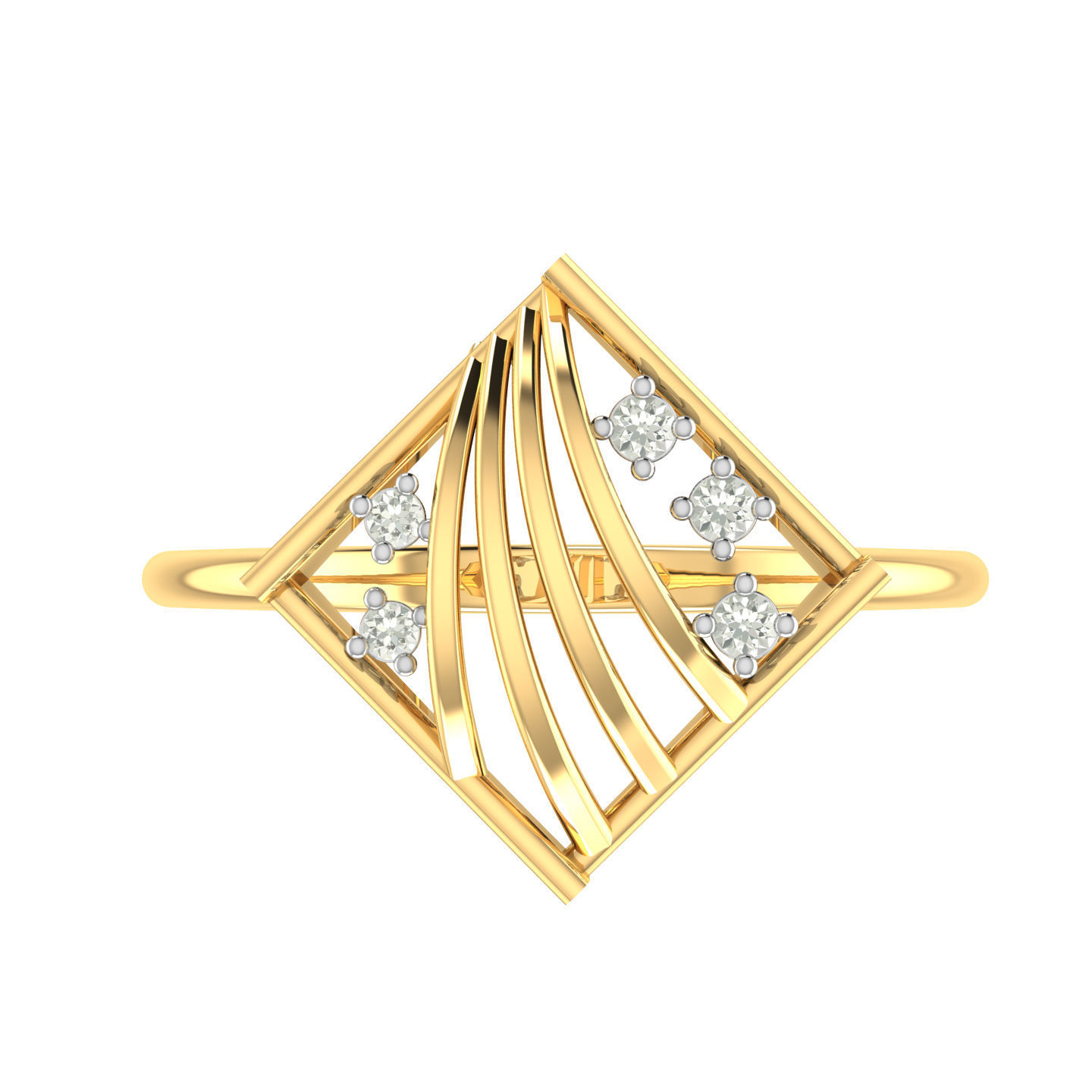 Light weight ring earrings pendant set 3dm stl 4 renders model 3D print model_13