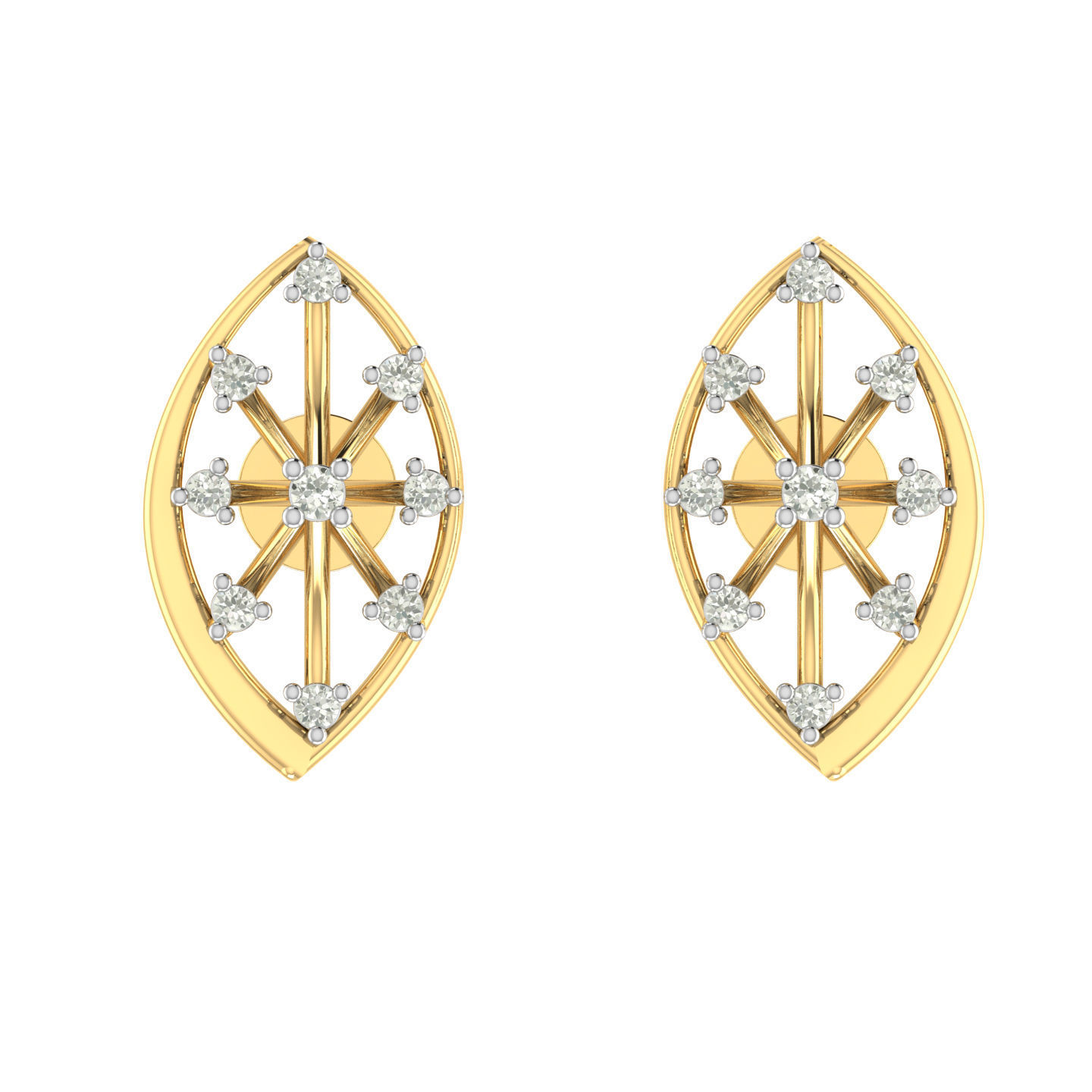 Light weight ring earrings pendant set 3dm stl 4 renders model  3D print model_15