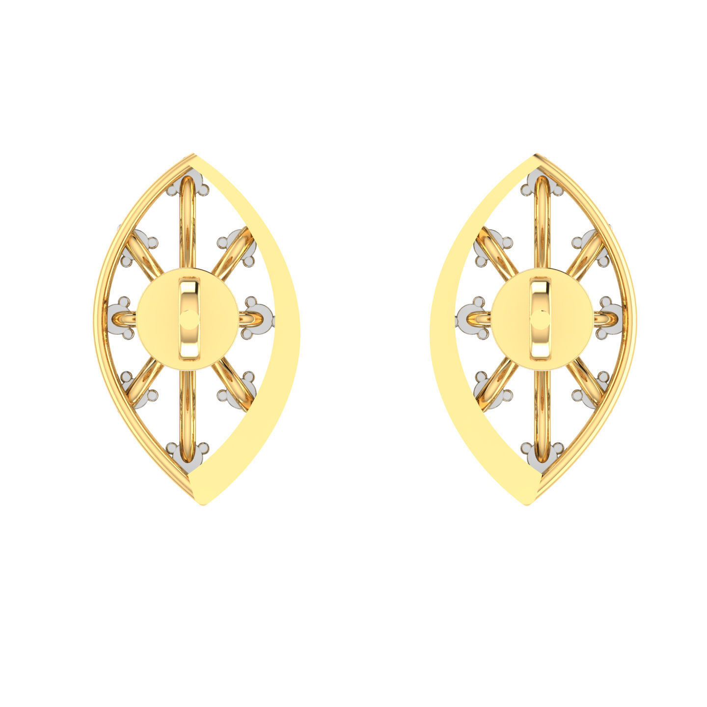 Light weight ring earrings pendant set 3dm stl 4 renders model  3D print model_2