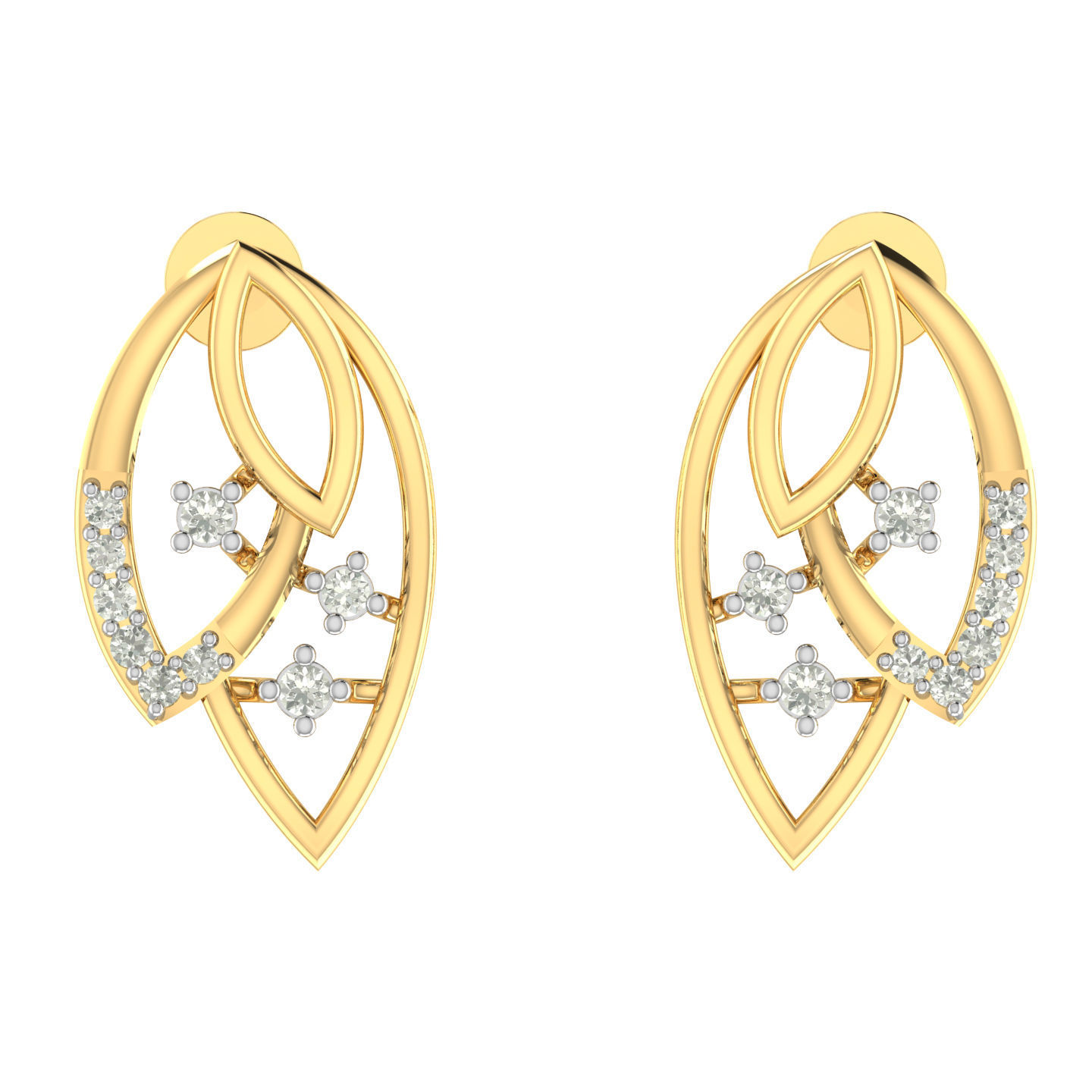 Light weight ring earrings pendant set 3dm stl 4 renders model 3D print model_15