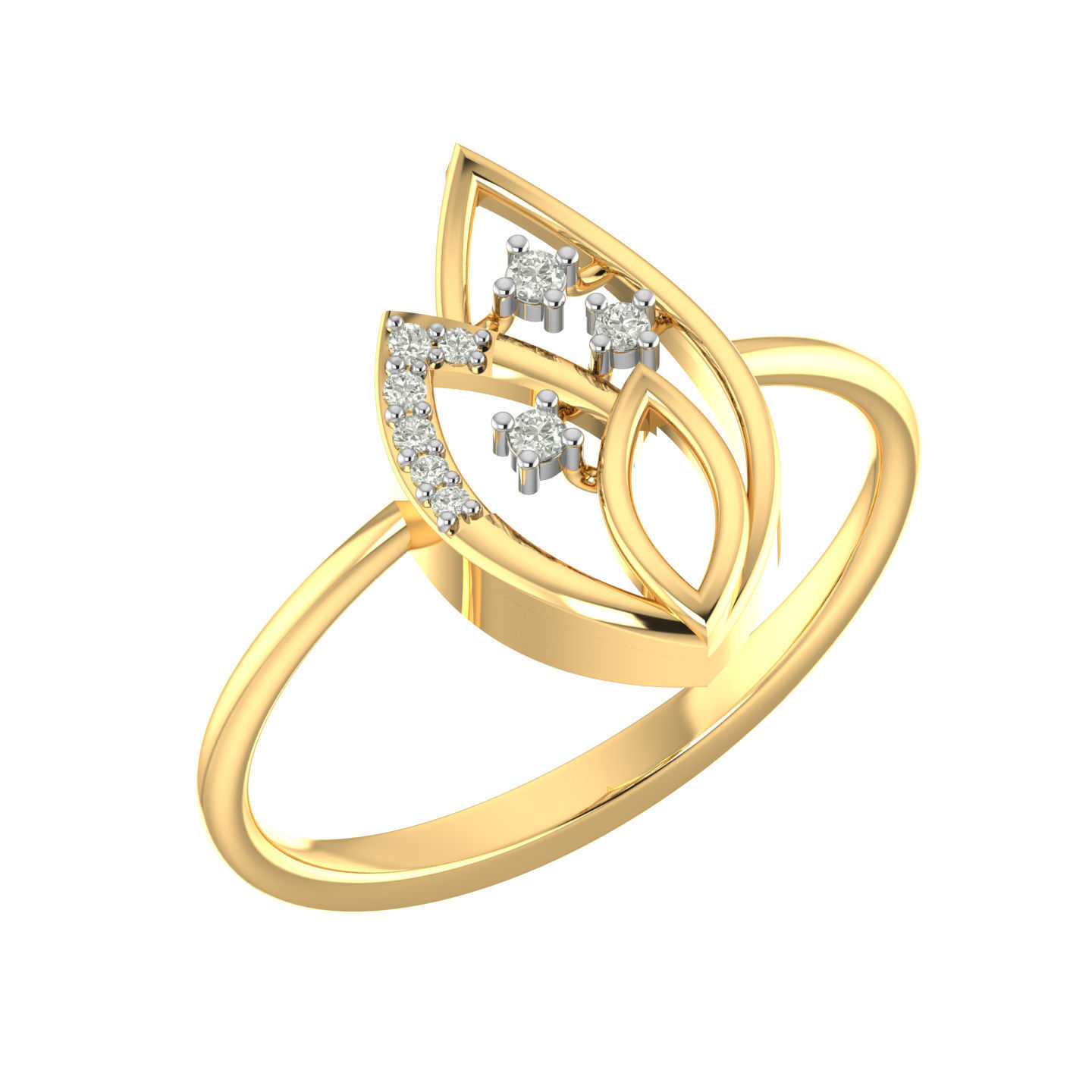 Light weight ring earrings pendant set 3dm stl 4 renders model 3D print model_8