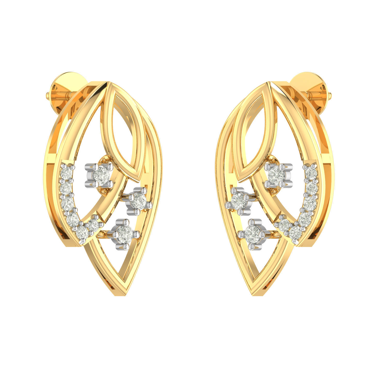 Light weight ring earrings pendant set 3dm stl 4 renders model 3D print model_9