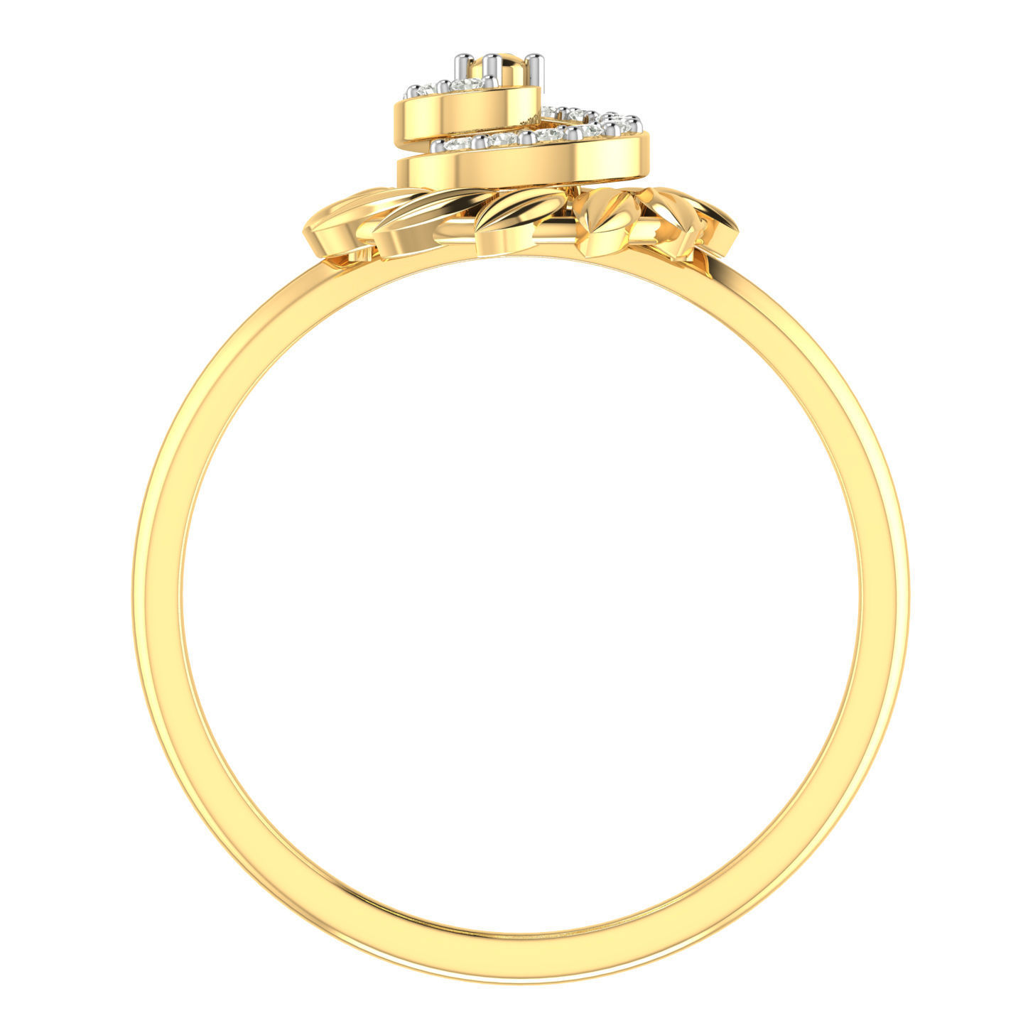 Light weight flower ring earrings pendant set 3dm stl  4 renders 3D print model_10