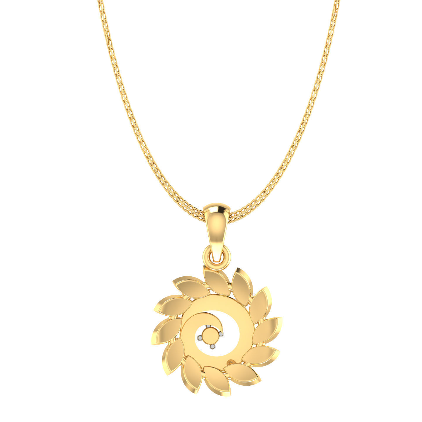 Light weight flower ring earrings pendant set 3dm stl  4 renders 3D print model_13