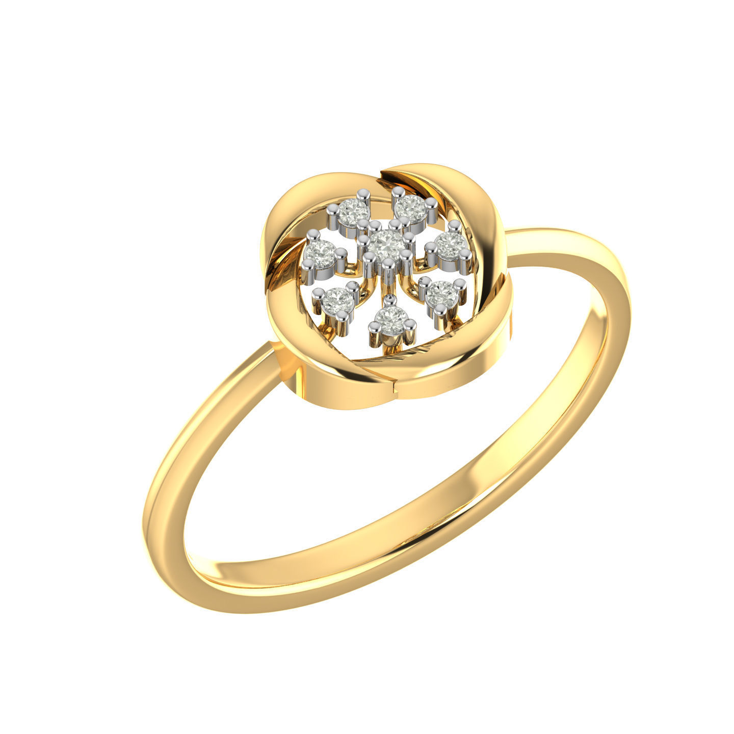 Light weight ring earrings pendant set 3dm stl 4 renders model  3D print model_8