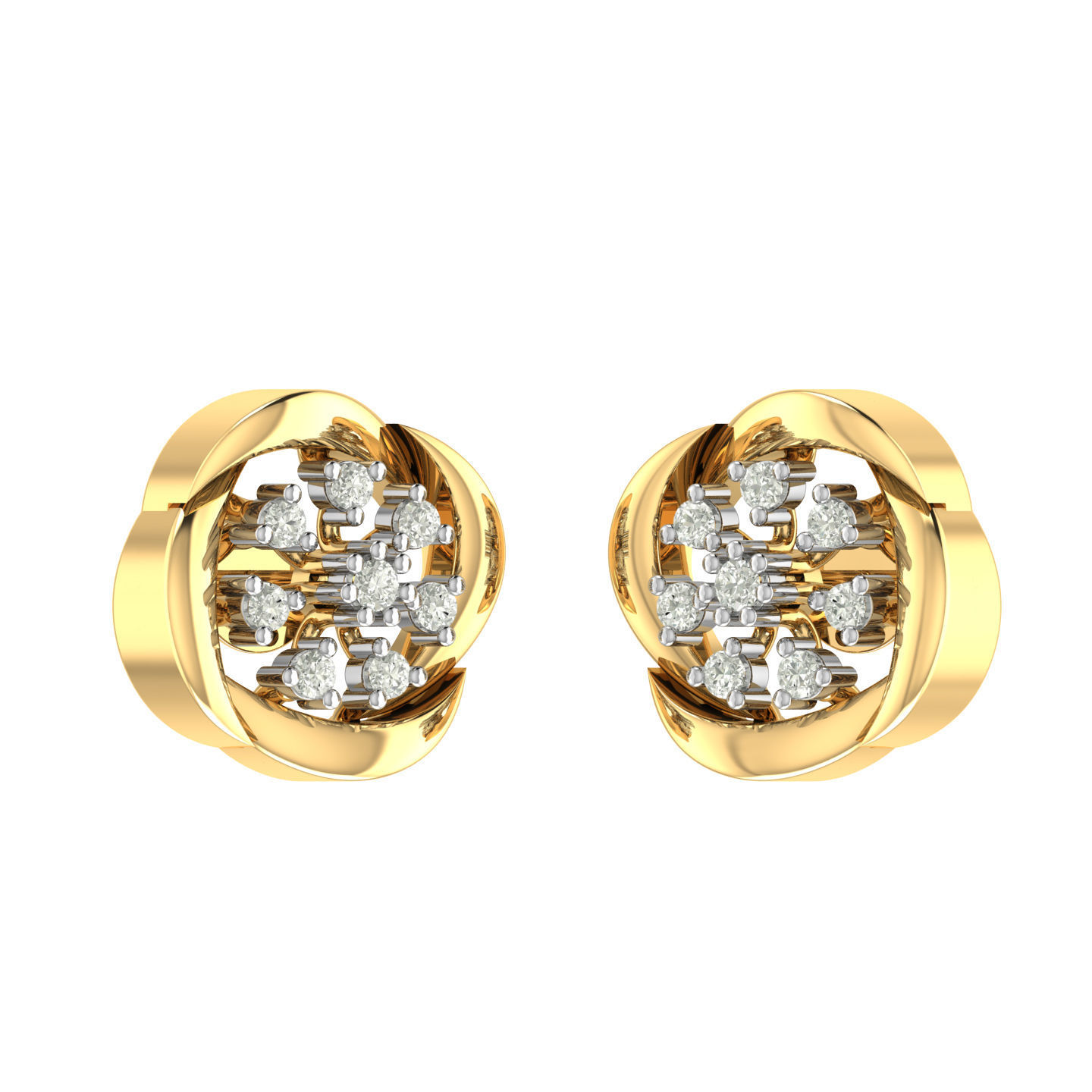 Light weight ring earrings pendant set 3dm stl 4 renders model  3D print model_9