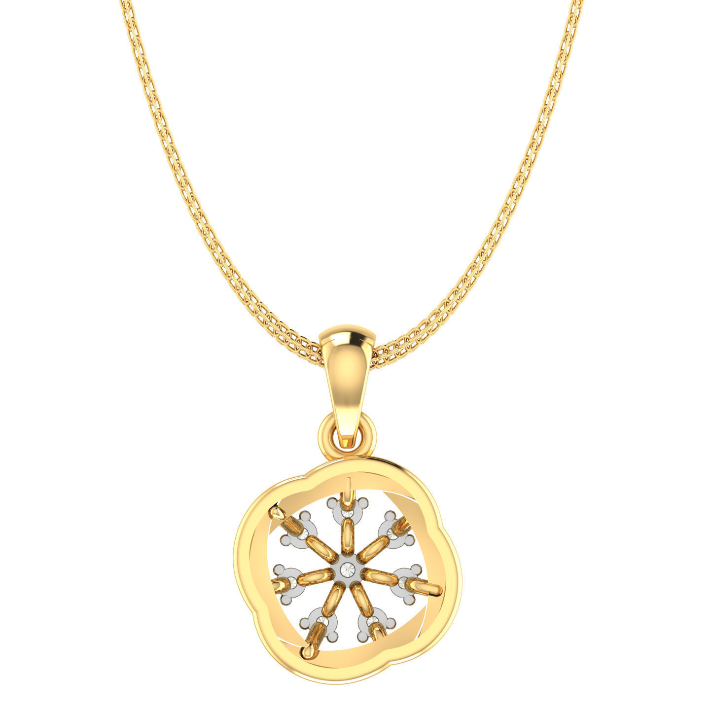 Light weight ring earrings pendant set 3dm stl 4 renders model  3D print model_1