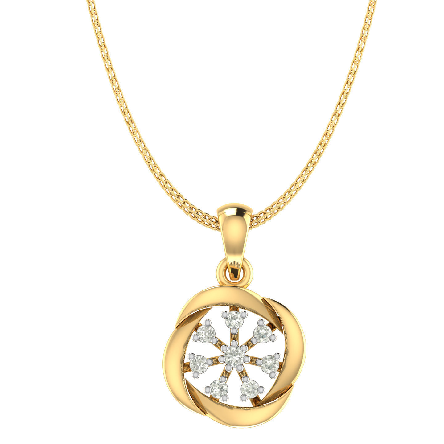 Light weight ring earrings pendant set 3dm stl 4 renders model  3D print model_13