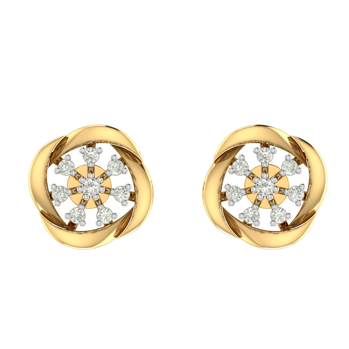 Light weight ring earrings pendant set 3dm stl 4 renders model  3D print model_15