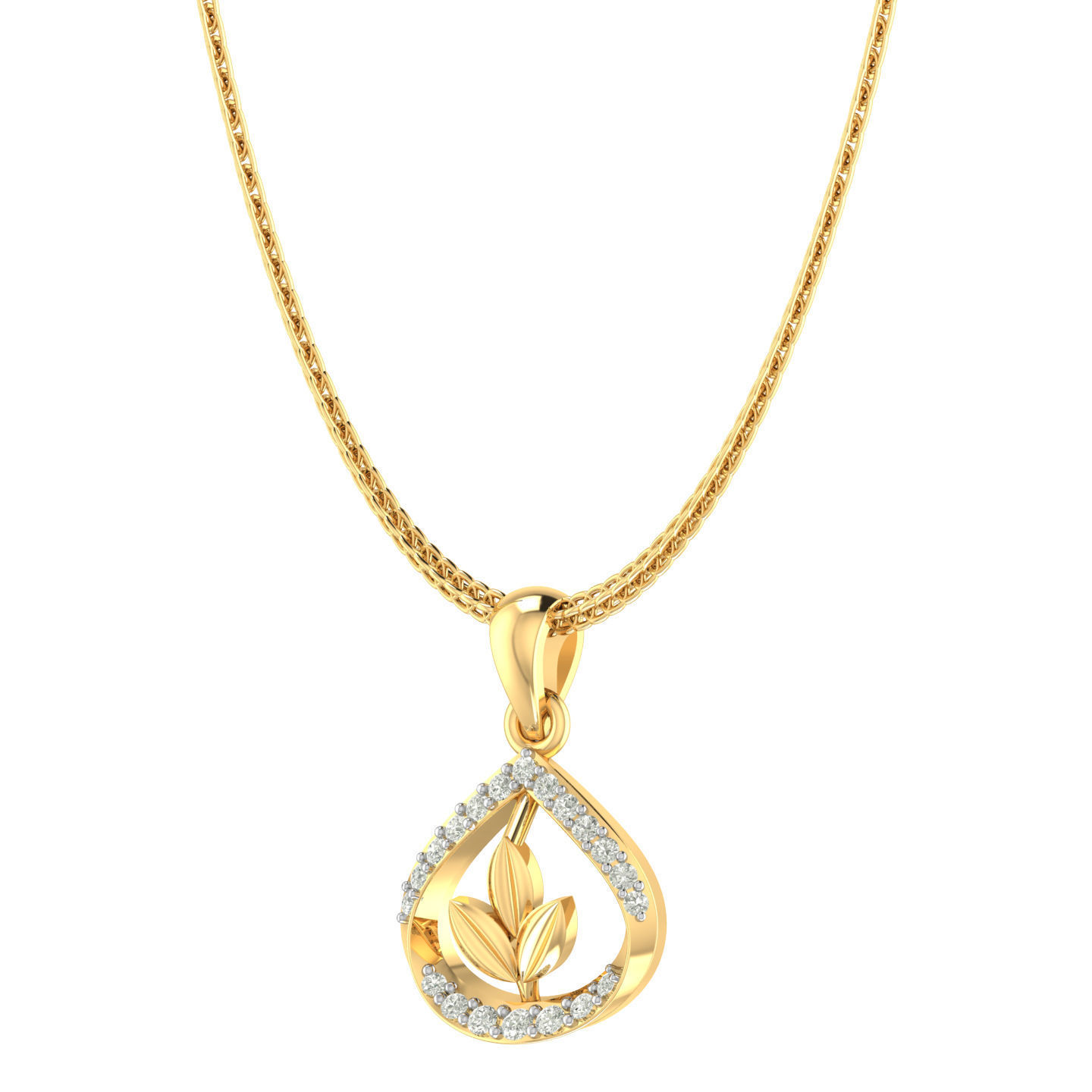 Light weight flower ring earrings pendant set 3dm stl 4 renders 3D print model_8