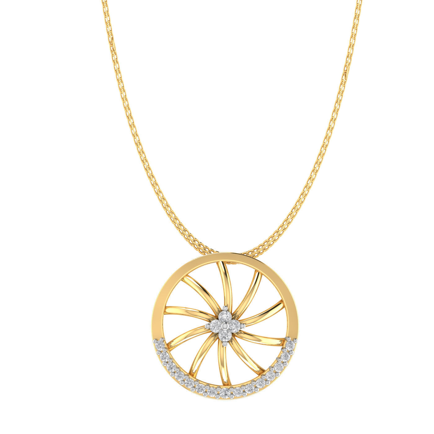 Light weight ring earrings pendant set 3dm stl 4 renders model  3D print model_13