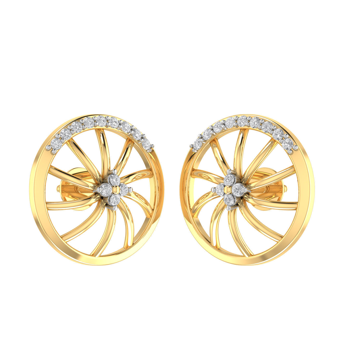 Light weight ring earrings pendant set 3dm stl 4 renders model  3D print model_11