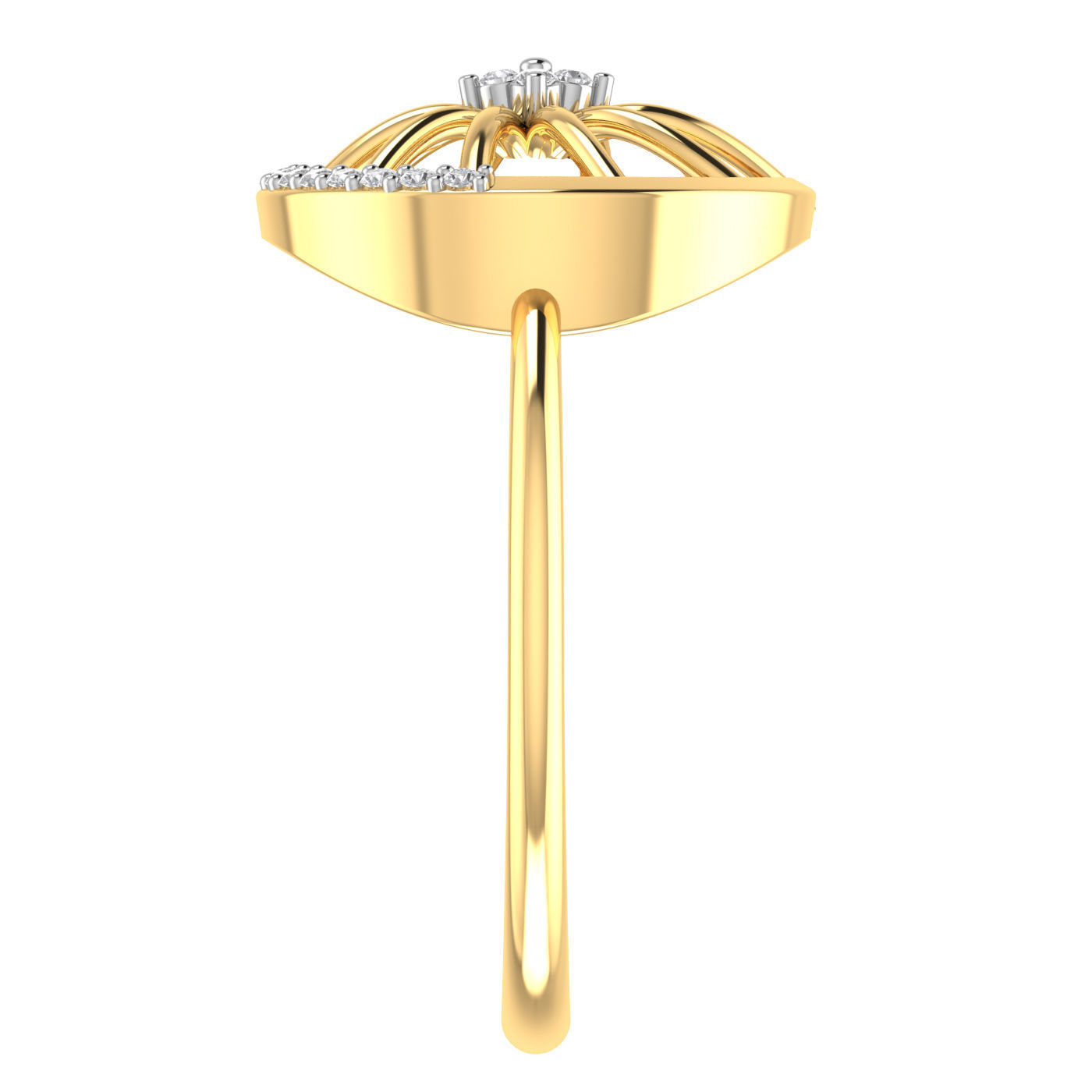 Light weight ring earrings pendant set 3dm stl 4 renders model  3D print model_12