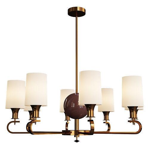 Munich Chandelier 8 Arm Low-poly 3D model