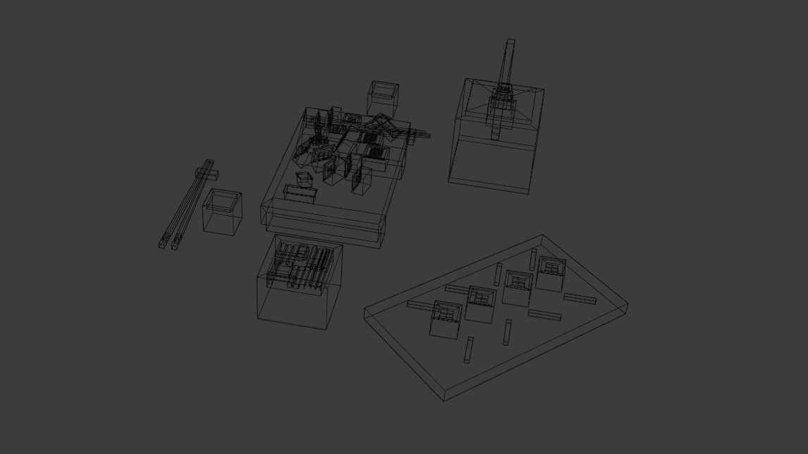 Cartoon sushi set model 3D model_24