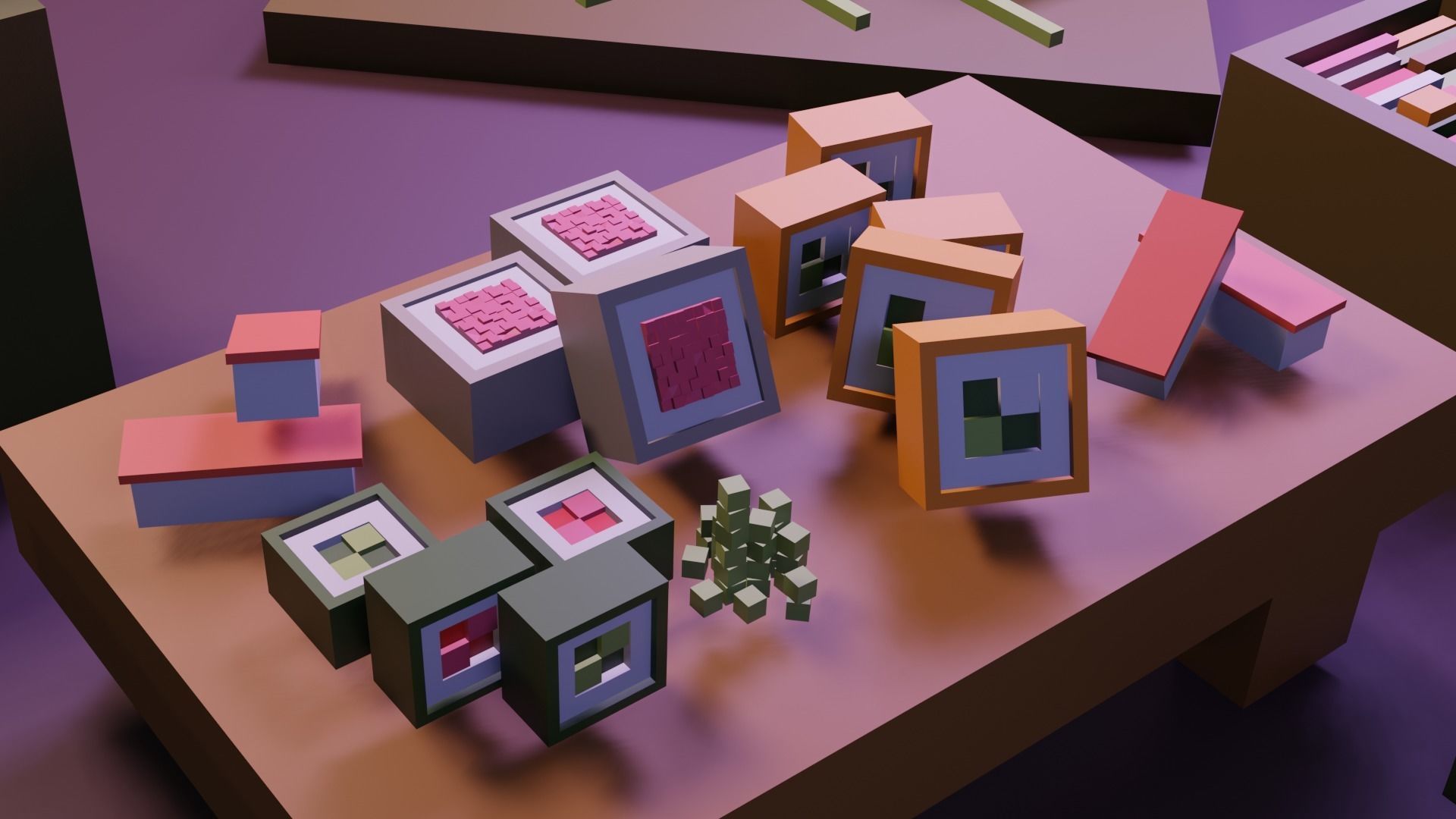 Cartoon sushi set model 3D model_13