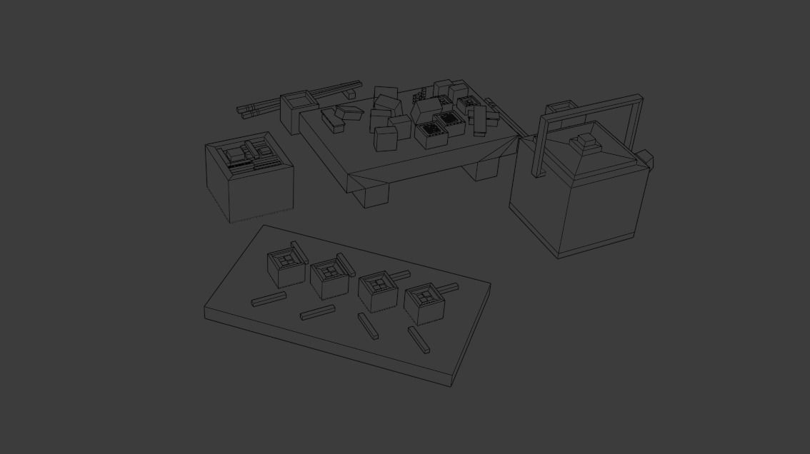 Cartoon sushi set model 3D model_27