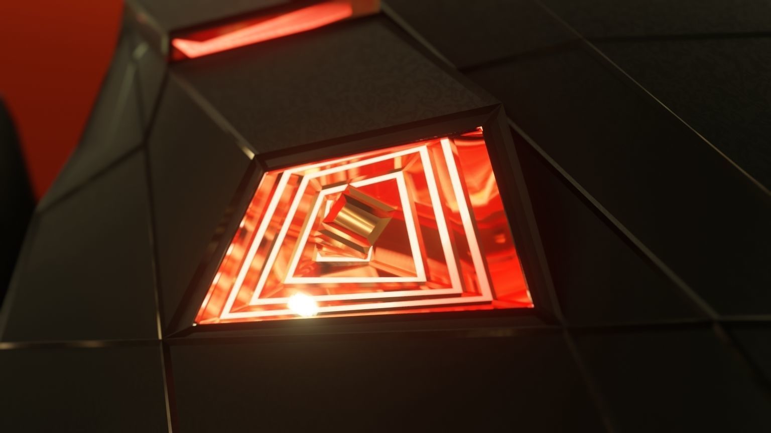 Affekta sci-fi futuristic cyberpunk lowpoly concept car Low-poly 3D model_11