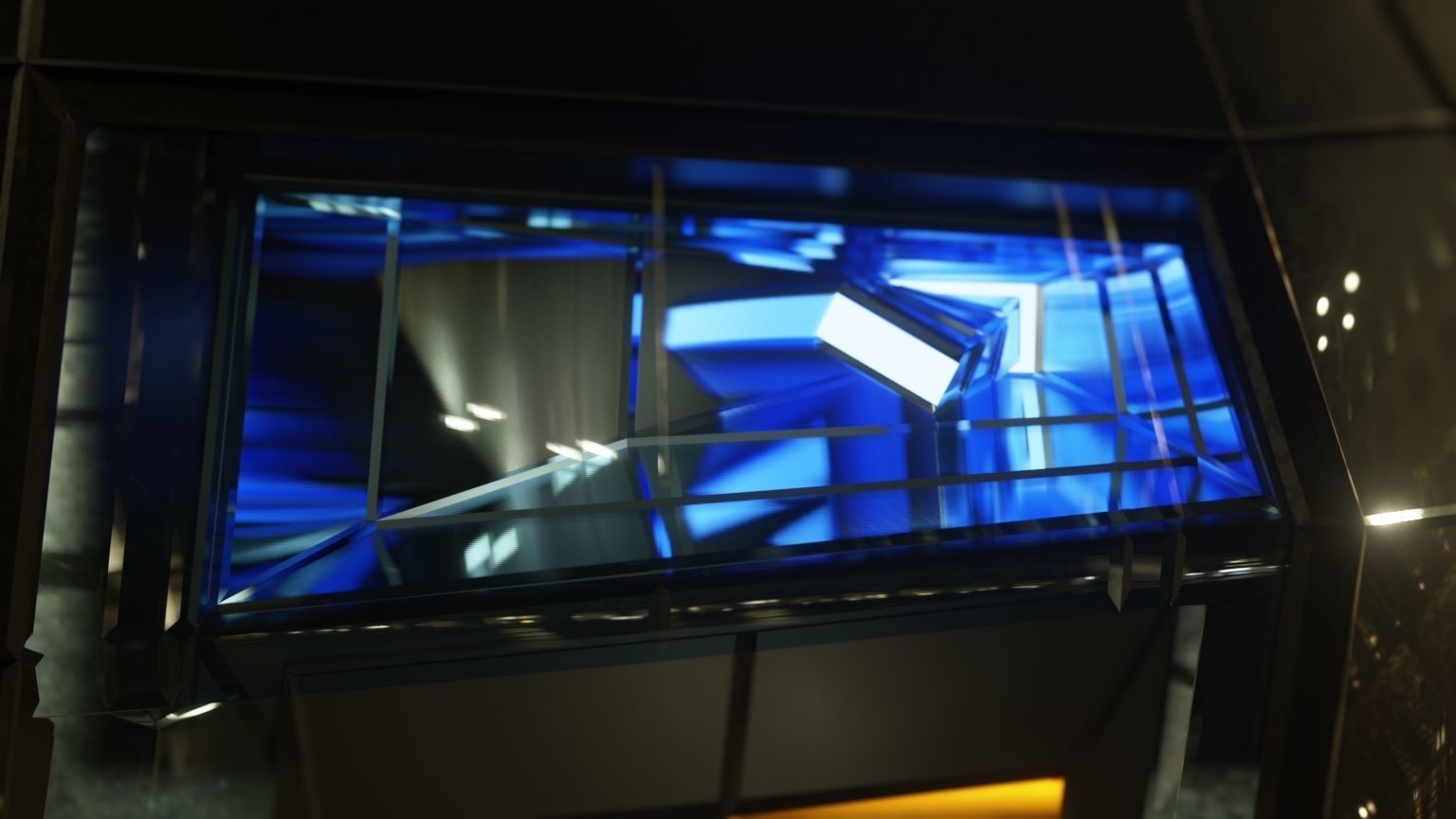 Affekta sci-fi futuristic cyberpunk lowpoly concept car Low-poly 3D model_9