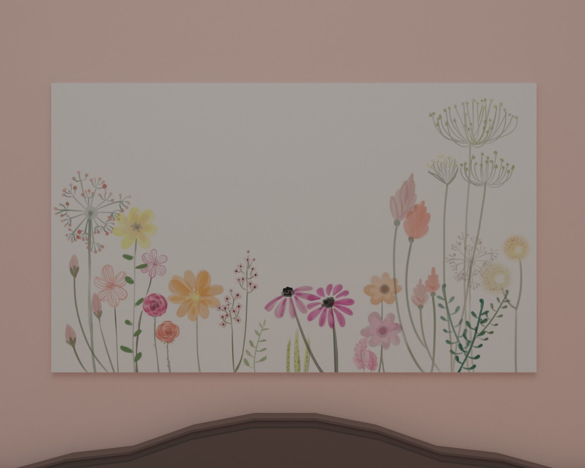 Bedroom alarm clock on table Low-poly 3D model_13