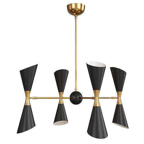 Fuentes Chandelier Low-poly 3D model