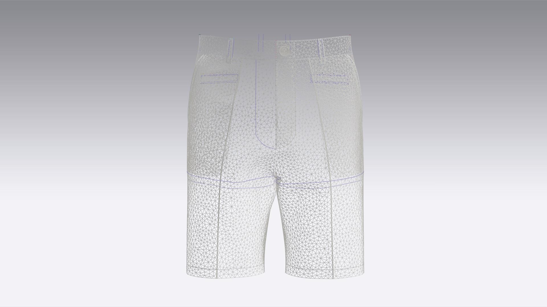 Tailored Shorts 3D model_10