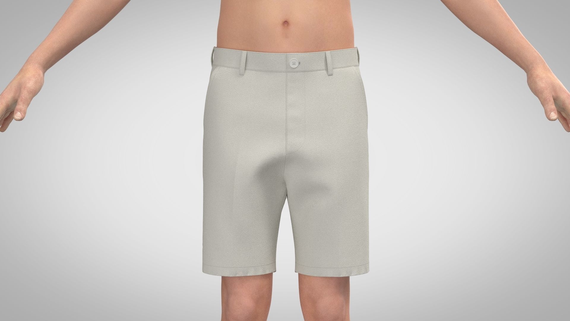 Tailored Shorts 3D model_4