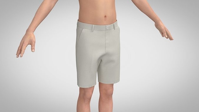 Tailored Shorts 3D model