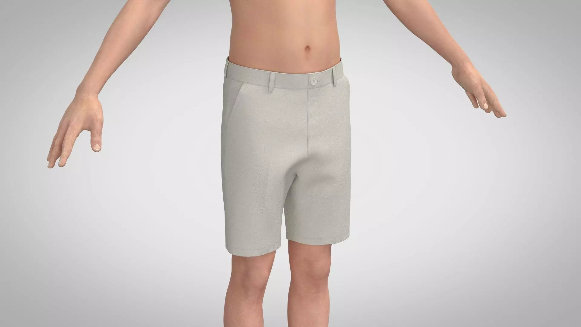 Tailored Shorts 3D model_0