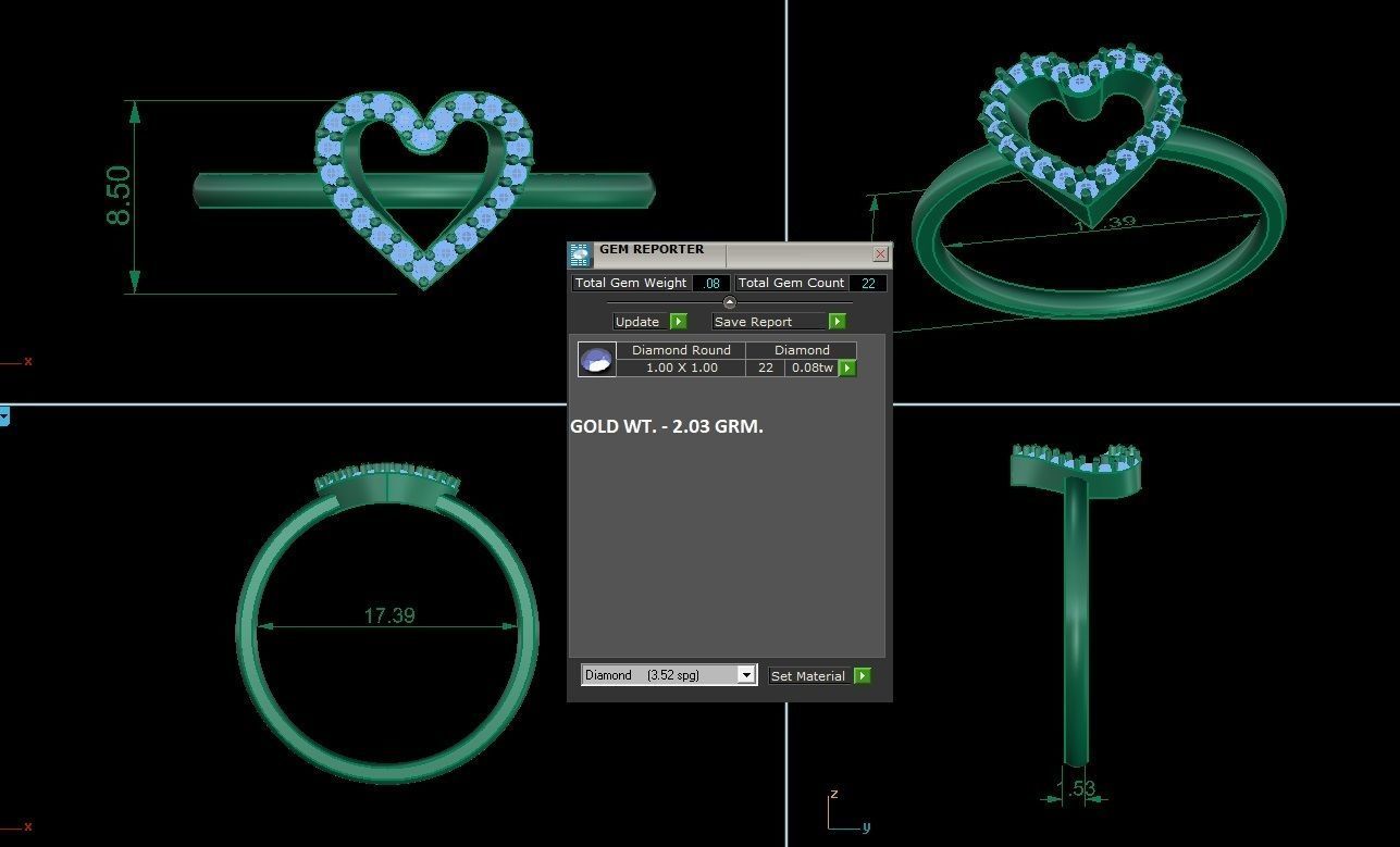 Minimalist Thin Light wt women ring 3dm stl 1- render detail 3D print model_1