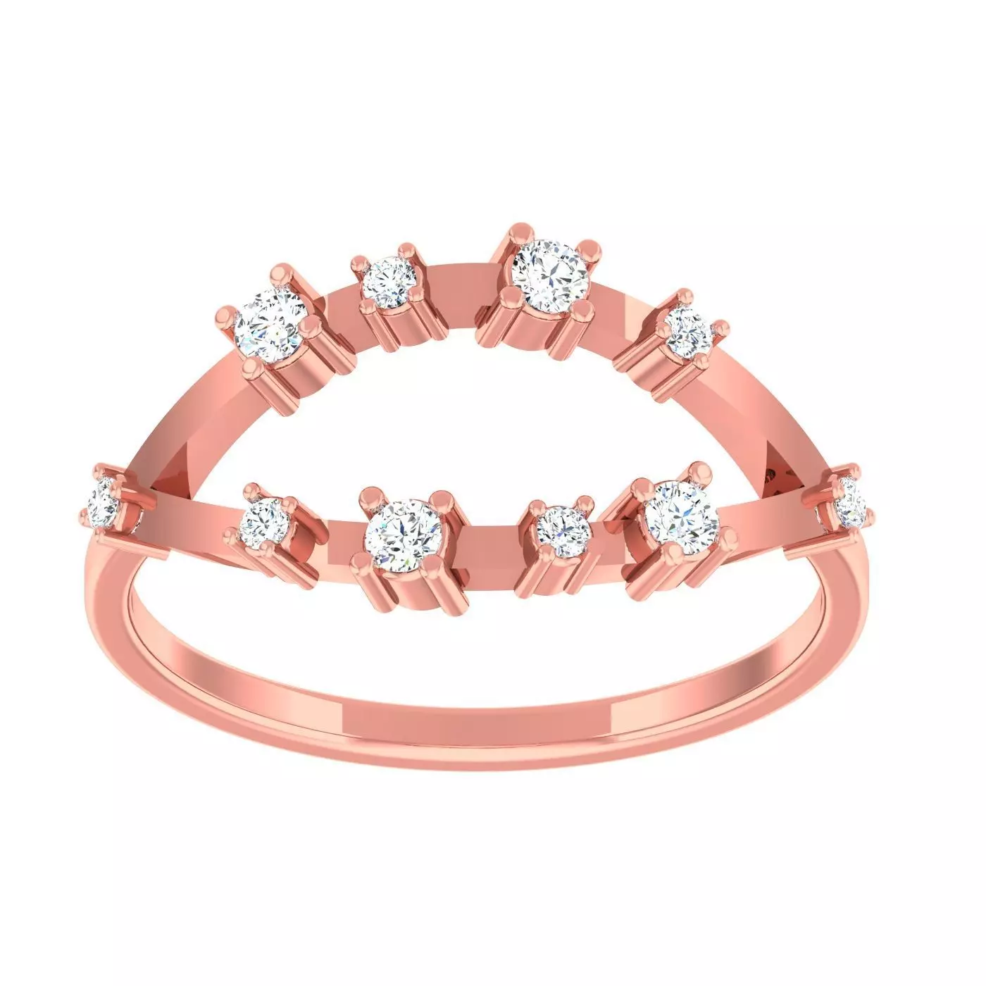 Minimalist Thin Light wt women ring 3dm stl 1- render detail 3D print model