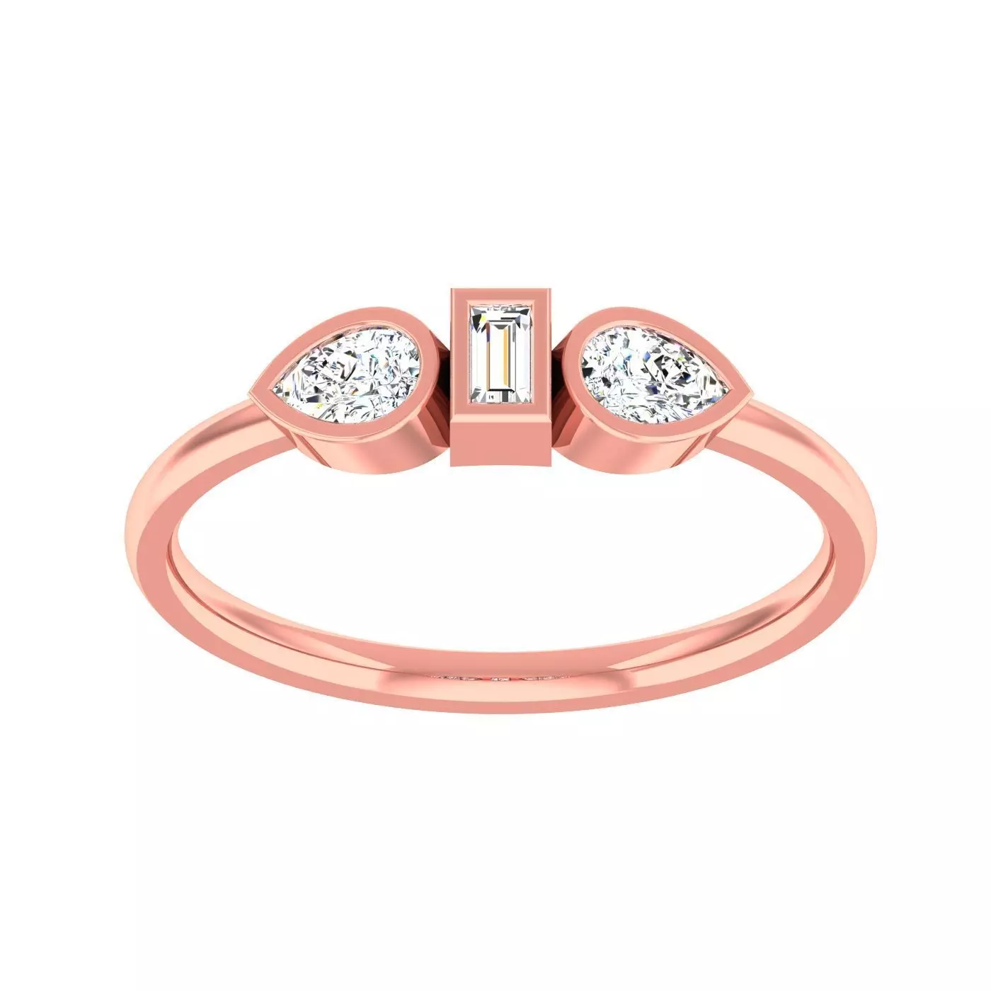 Minimalist Thin Light wt women ring 3dm stl 1- render detail 3D print model