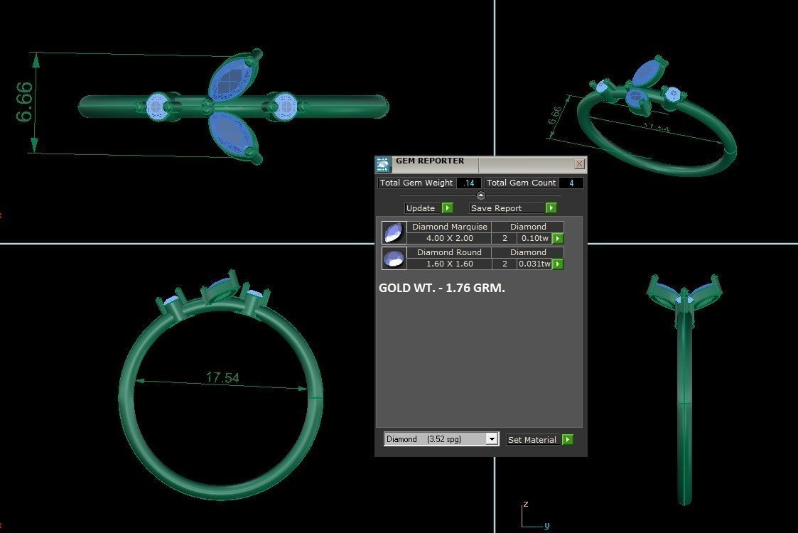 Minimalist Thin Light wt women ring 3dm stl 1- render detail 3D print model_1