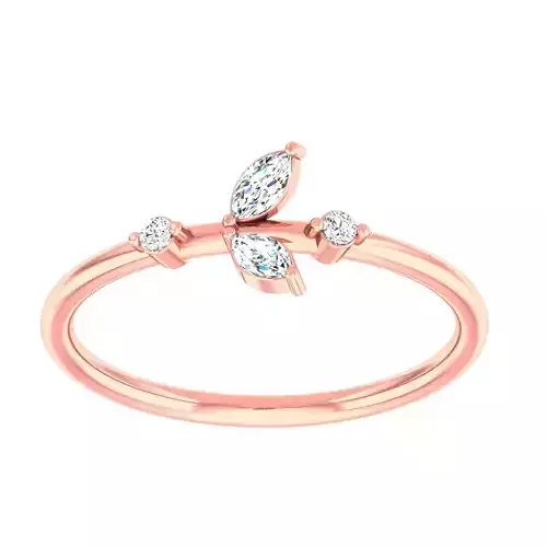 Minimalist Thin Light wt women ring 3dm stl 1- render detail