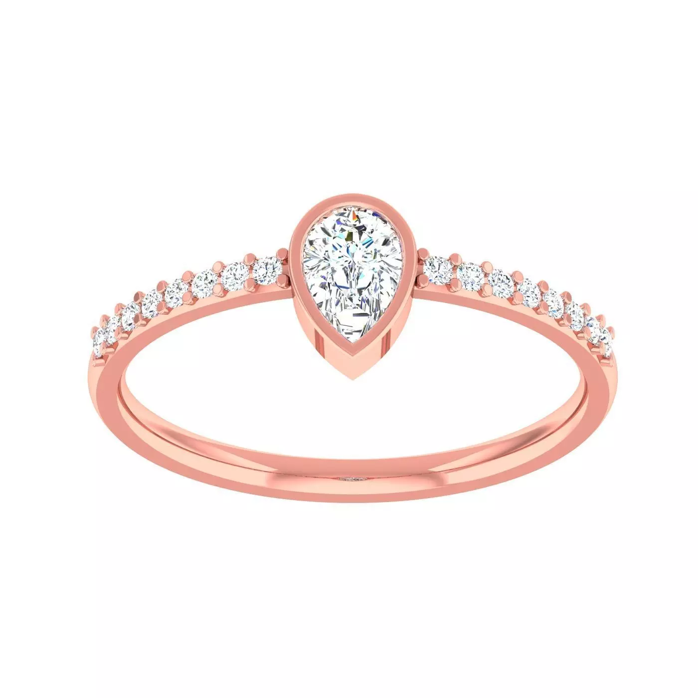 Minimalist Thin Light wt women ring 3dm stl 1- render detail 3D print model