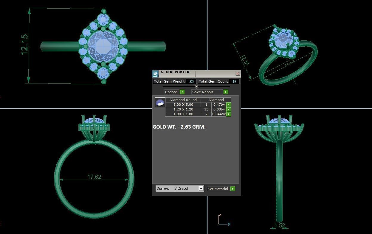 Minimalist Thin Light wt women ring 3dm stl 1- render detail 3D print model_1