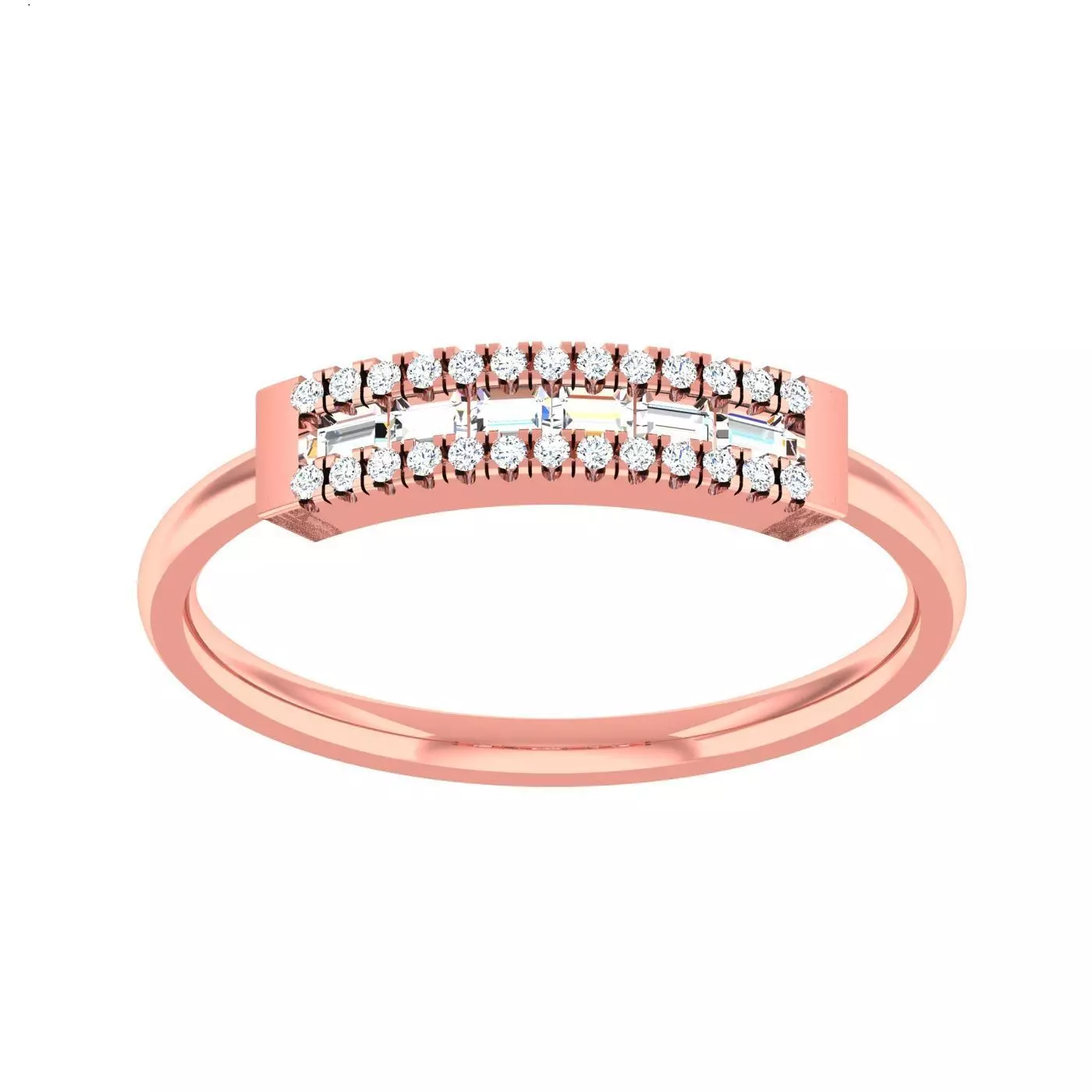 Minimalist Thin Light wt women ring 3dm stl 1- render detail 3D print model_0