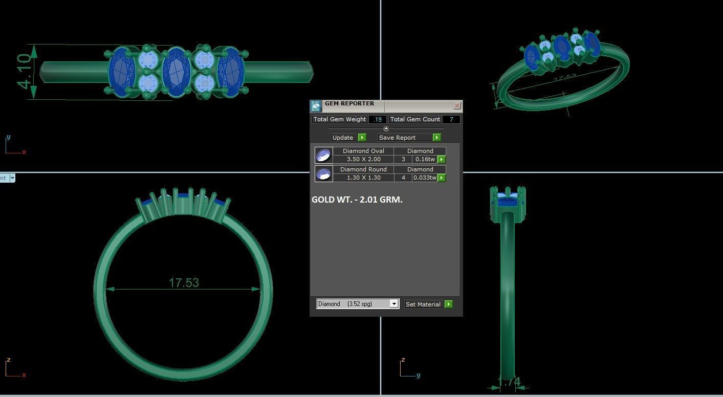 Minimalist Thin Light wt women ring 3dm stl 1- render detail 3D print model_1