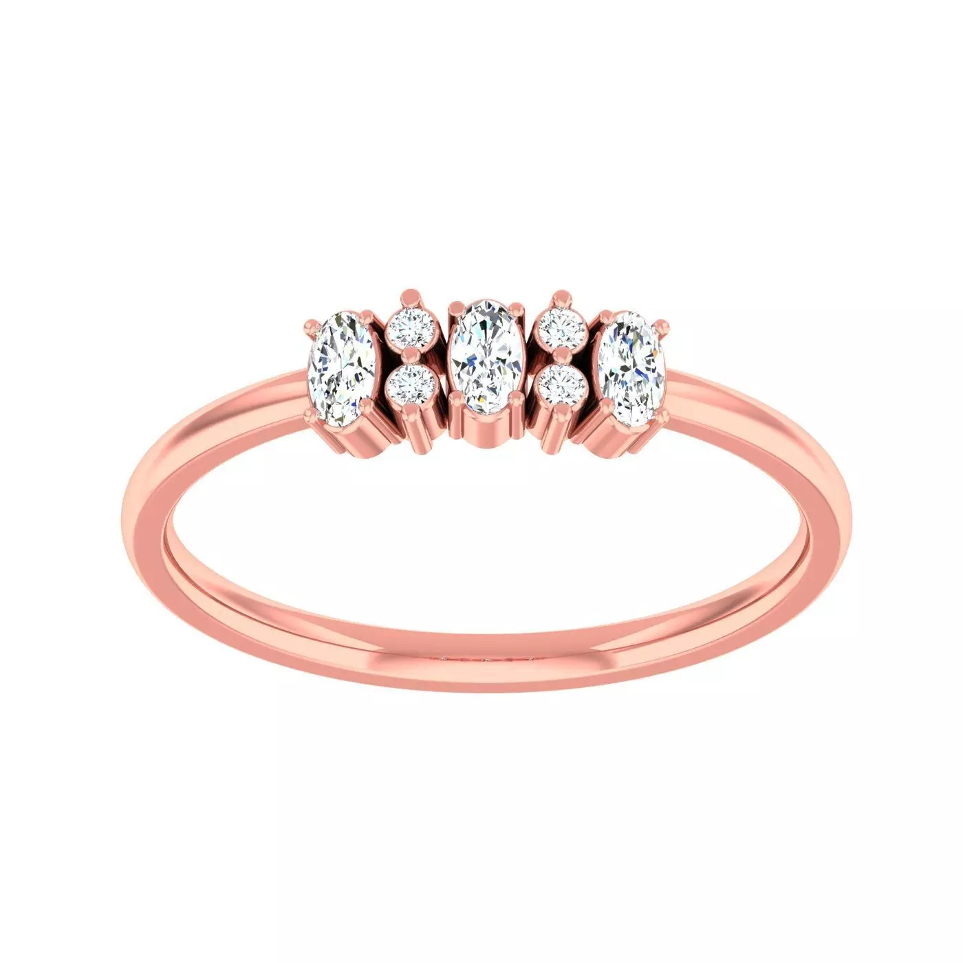 Minimalist Thin Light wt women ring 3dm stl 1- render detail 3D print model_0