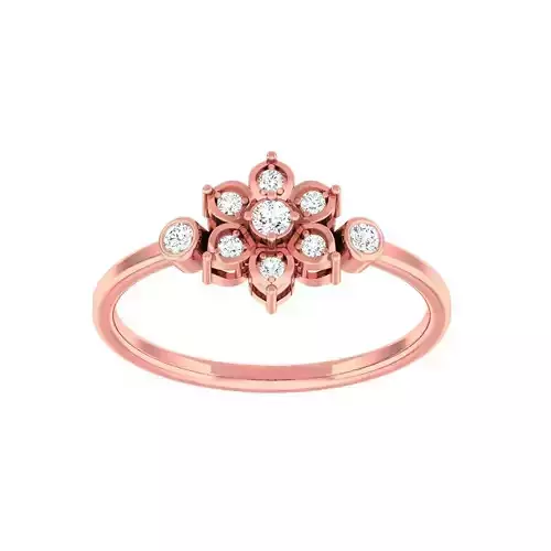 Minimalist Thin Light wt women ring 3dm stl 1- render detail