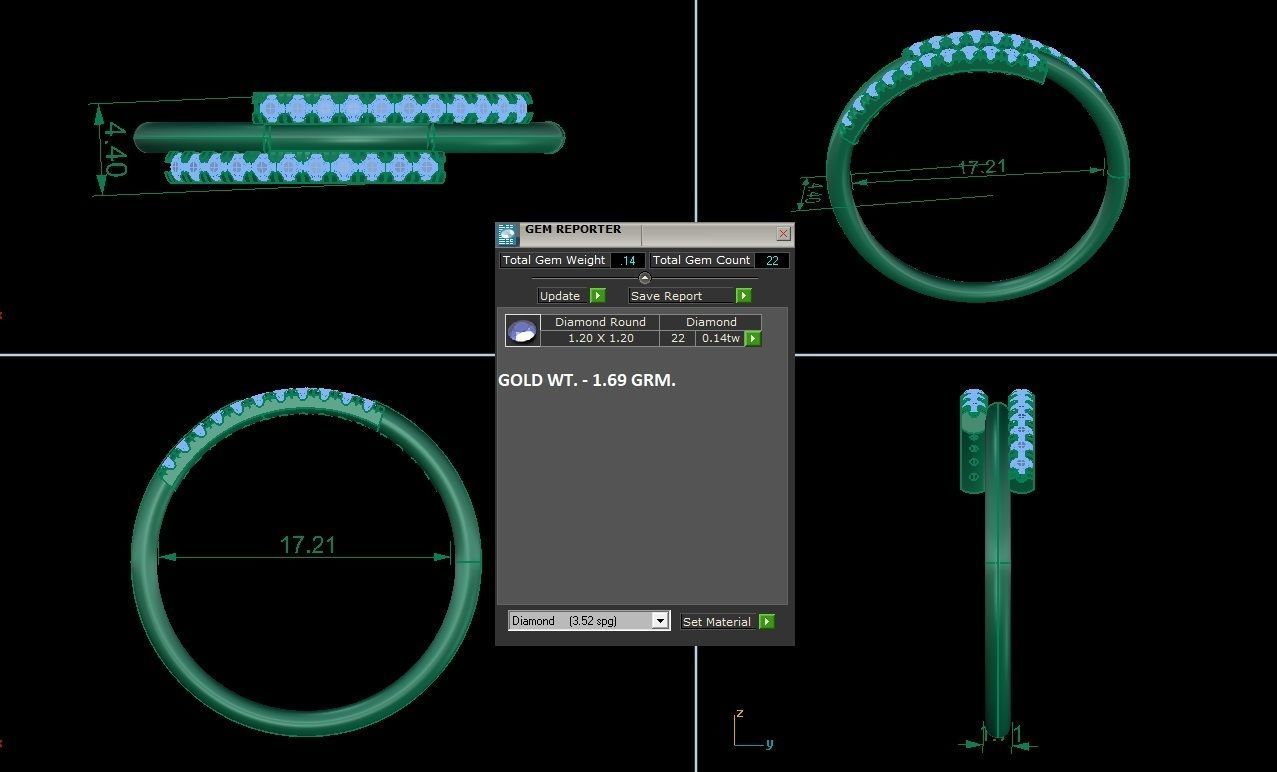 Minimalist Thin Light wt women ring 3dm stl 1- render detail 3D print model_1