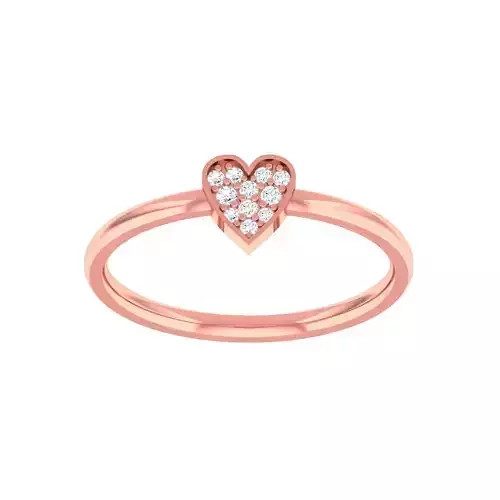 Heart Thin Light wt women ring 3dm stl 1- render detail 3D print model
