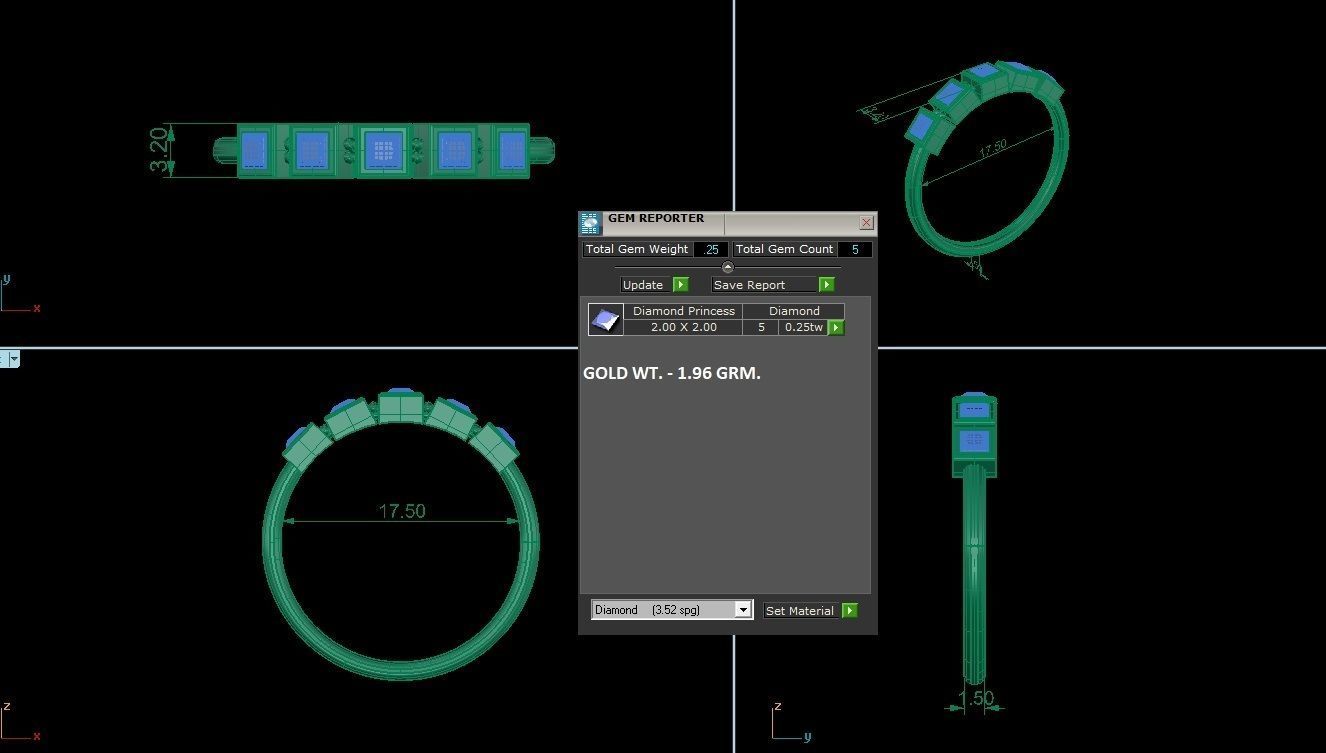 Minimalist Thin Light wt women ring 3dm stl 1- render detail 3D print model_1