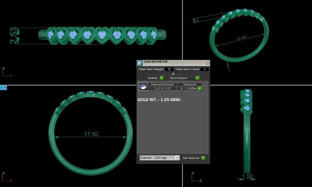 Minimalist Thin Light wt women ring 3dm stl 1- render detail 3D print model_1