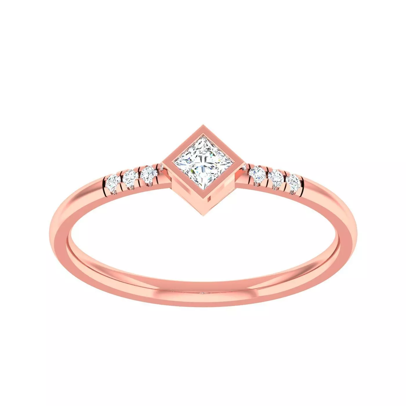 Minimalist Thin Light wt women ring 3dm stl 1- render detail 3D print model_0