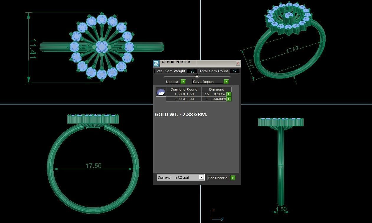 Minimalist Thin Light wt women ring 3dm stl 1- render detail 3D print model_1