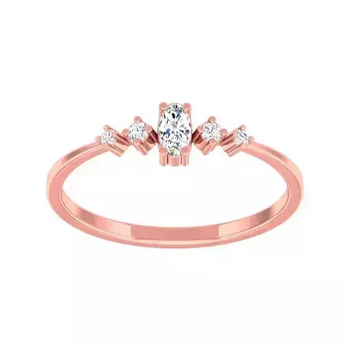 Minimalist Thin Light wt women ring 3dm stl 1- render detail