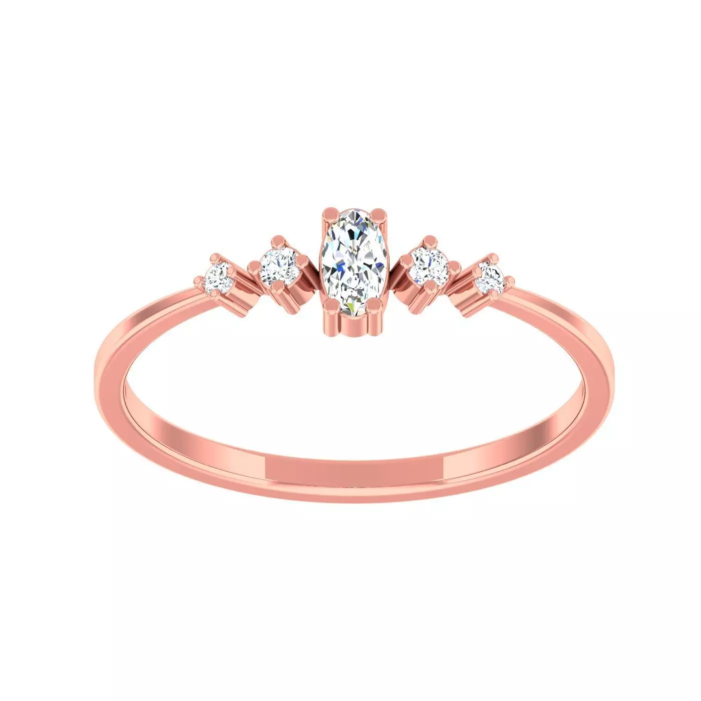 Minimalist Thin Light wt women ring 3dm stl 1- render detail 3D print model_0